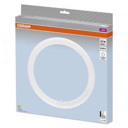 OSRAM T9 G10q LED-Röhre in Ringform 18,3W Ersatz für 32W 4000K  EM neutralweißes Licht KVG/VVG